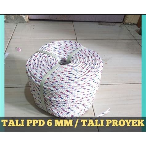 Jual TALI TAMBANG PPD 6 MM TALI MOBIL TALI PROYEK DLL Shopee Indonesia