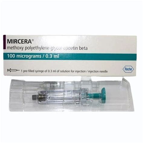 Mircera 100 Mcg Injection at ₹ 10279/piece | Methoxy Polyethylene ...