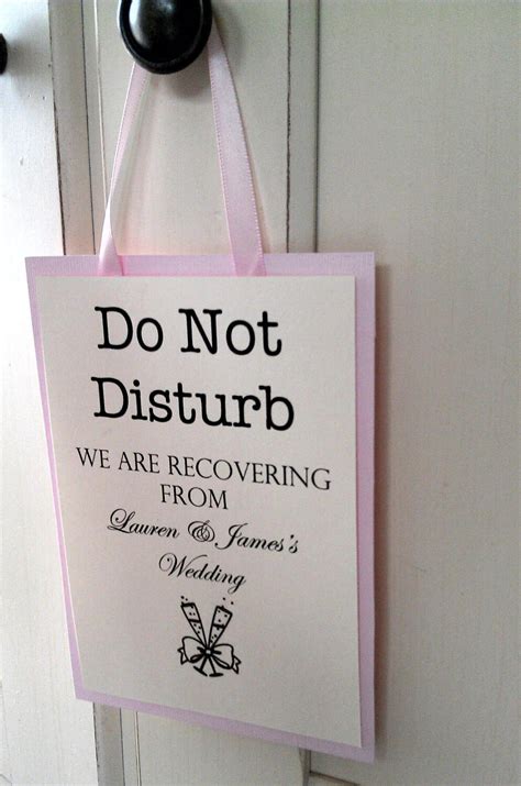 20 Do Not Disturb Wedding Door Hangers By Anneelizabethdesigns