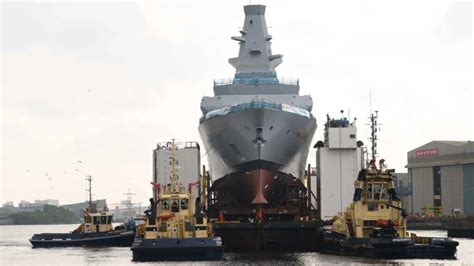 UK's second Type 26 frigate enters water for first time - Naval Today