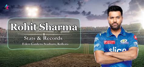 Rohit Sharma IPL Stats in Eden Gardens Stadium, Kolkata