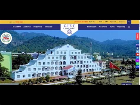 Gandhi Institute Of Engineering Technology GIET University Details