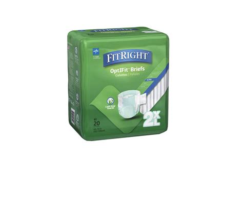 Medline Fitright Optifit Ultra Adult Diapers Disposable Incontinence