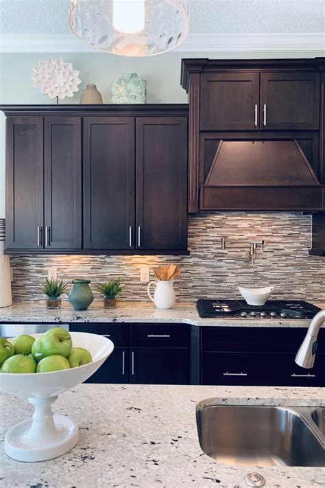 Kitchen Backsplash With Dark Cherry Cabinets | Cabinets Matttroy