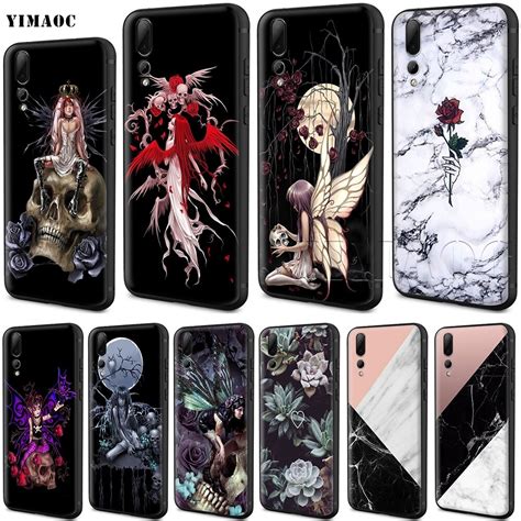 Yimaoc Funda De Silicona Con Dise O De Calavera G Tica Para Huawei