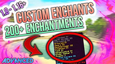 Custom Enchants Plugin Minecraft Plugins Youtube