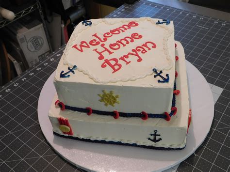 Navy Homecoming Cake