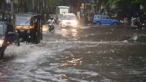 Watch Heavy Rain Causes Waterlogging In Mumbai Imd