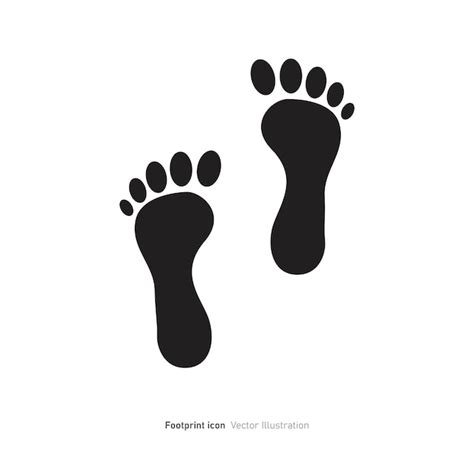 Premium Vector Footprint Icon Design Vector Illustration