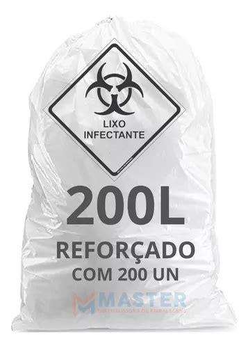 Sacos De Lixo Infectante Litros Branco Hospitalar Frete Gr Tis