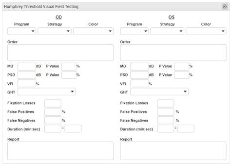 Visual Field Tests Library Revolutionehr