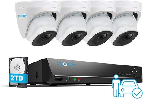 Reolink 4K PoE H 265 CCTV Camera System 4pcs 8MP Amazon Co Uk