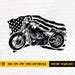 Us Motorbike Svg File Us Biker Shirt Us Flag Motorbike Svg American