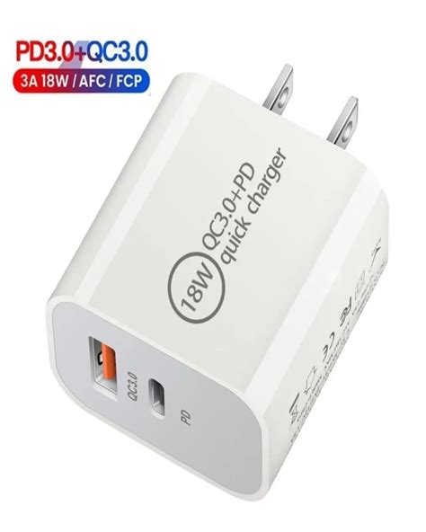 18w 12w Fast Quick Type C Pd Charger Qc30 Eu Us Usbc Wall Chargers