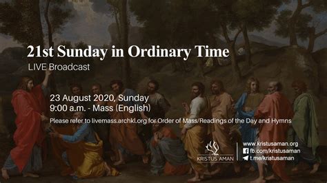 Mass 21st Sunday In Ordinary Time YouTube