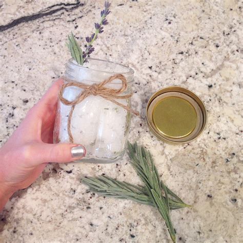 Lavender Salt Scrub Recipe Sustainable Daisy