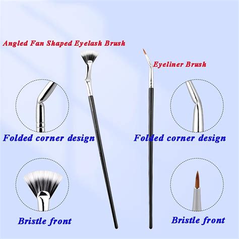 Folding Angle Scalloped Lash Brush Newintops