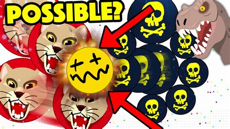 LUCKIEST BAIT IN AGAR IO HISTORY INSANE AGARIO TRICKS MOMENTS