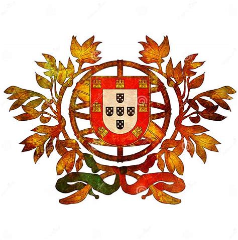 National Emblem Of Portugal Stock Illustration Illustration Of