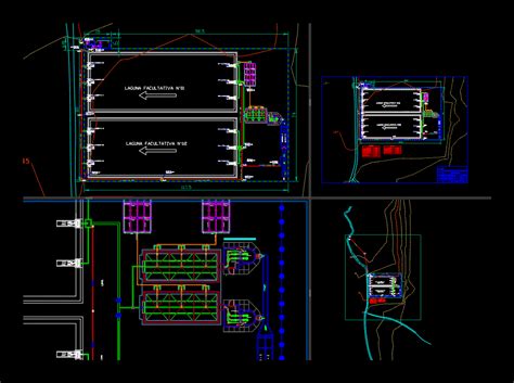 Plano Topografico Sistema De Alcantarillado En Autocad Librería Cad