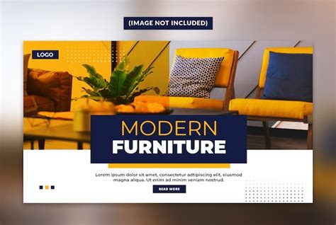 Premium Psd Modern Furniture Web Banner Template