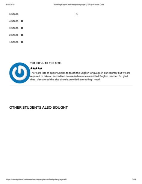 Teaching English As Foreign Language Tefl Course Gate Pdf