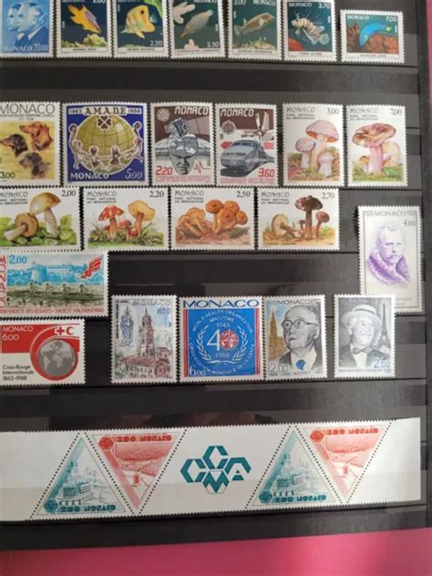 Monaco Timbres Neufs Ann E Compl Te De Eur Picclick Fr