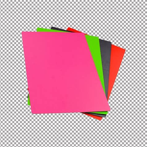 Premium PSD | Colored folders isolated on white background