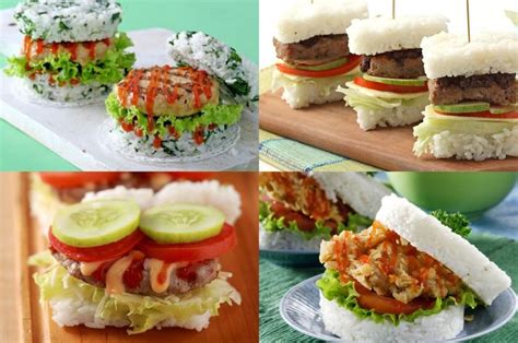 Unik Dan Bikin Kenyang Ini Resep Burger Nasi Untuk Bekal Sekolah