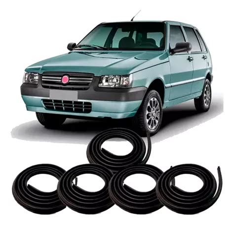 Kit Borrachas Portas E Porta Malas Fiat Uno Premio Elba