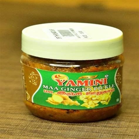 Tangy Spicy 250g Yamini Maa Ginger Pickle Packaging Type Jar At Rs 55