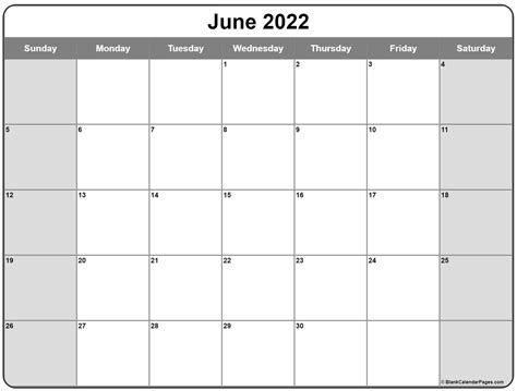 Printable Calendar June Templates Pdf Word Excel Riset