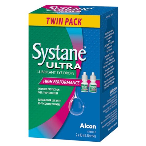 Systane Ultra Lubricating Eye Drops 10ml 2 Pack Choice Pharmacy