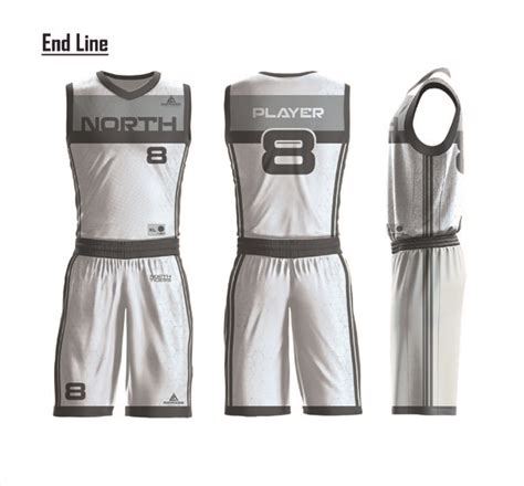 End Line Basketball Uniform Set Sublimated Basketball