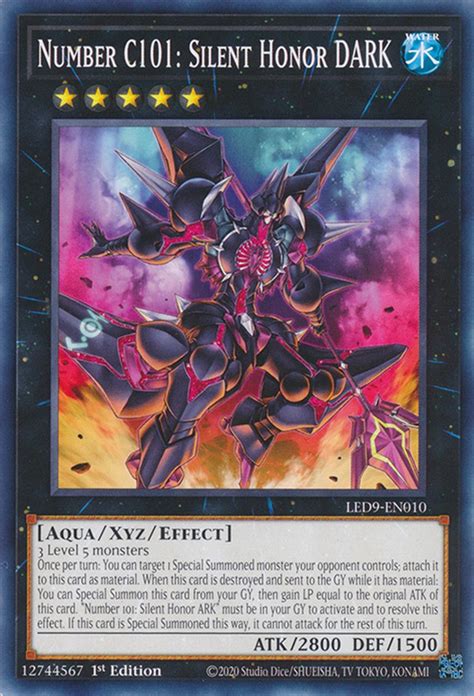 Led9 En010 Number C101 Silent Honor Dark Yu Gi Oh