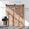 Zekoo Ft Bypass Sliding Barn Door Hardware Kit Barn Door Track For