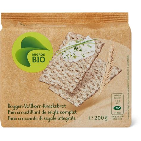 Migros Bio · Pain Croustillant Complet · Seigle • Migros