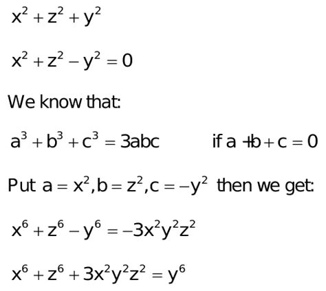 If X Square Z Square Y Square Then The Value Of X Raise To Power 6