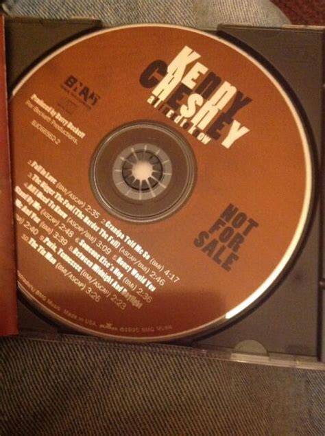 Brand Ew Kenny Chesney All I Need To Know 1995 Country Cd Demo Ebay