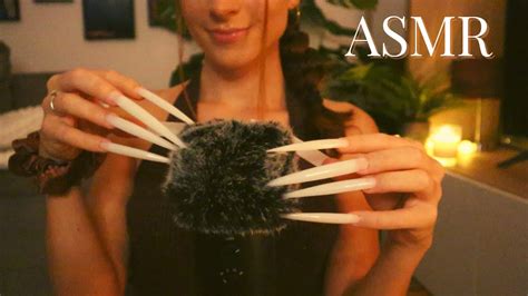 Asmr Tingly Brain Massage With Extreme Long Nails Fluffy Mic