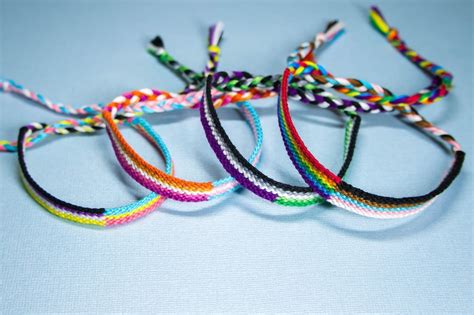 Asexual Flag Pansexual Flag Friendship Bracelet Lgbt Pride Etsy