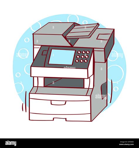 Illustration of Xerox machine Stock Photo - Alamy