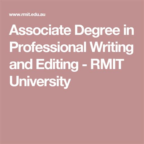 Associate Degree In Professional Writing And Editing Professional Writing Associate Degree