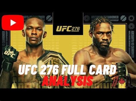 UFC 276 Full Card Analysis : r/ufc