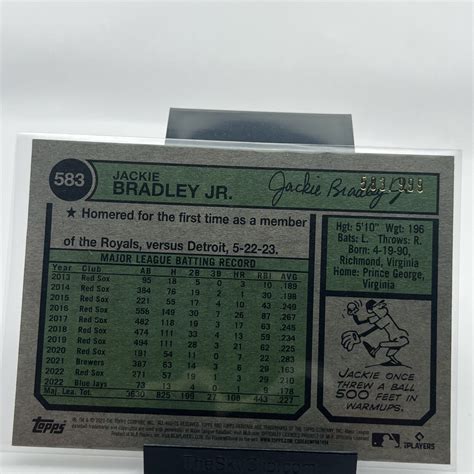 2023 Topps Heritage High Number Chrome 583 Jackie Bradley Jr 583 999