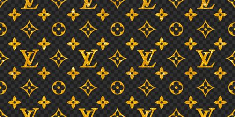 Louis Vuitton Lv Gold Glitter Pattern Seamless Free Png Citypng