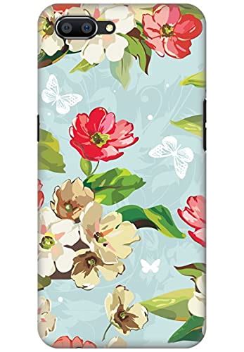 Amez Vintage Butterfly Flowers Printed Back Cover Phone Case For