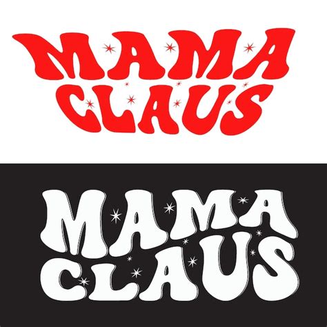 Premium Vector Mama Claus Christmas Shirt Wavy Design