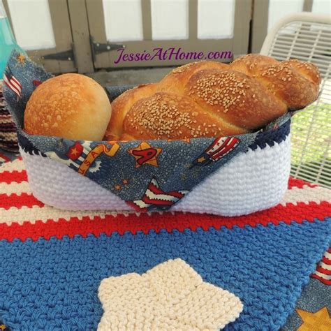 Crochet Bread Basket Bread Basket Crochet Basket Pattern Basket