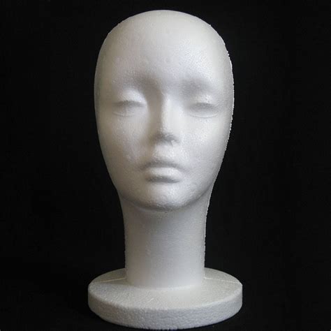 Style Foam Mannequin Female Head Model Wig Hair Hat Display Styrofoam